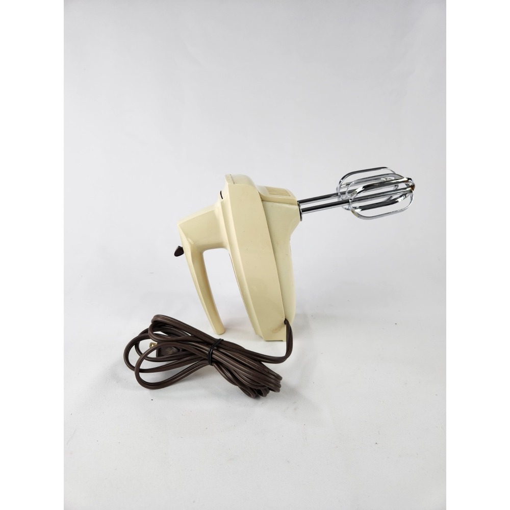 Vintage Jcpenny Mixmaster Hand Mixer Beater Fold Stir Mix Beat Whip Beaters